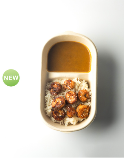 طبق روبيان بالكاري الذهبي